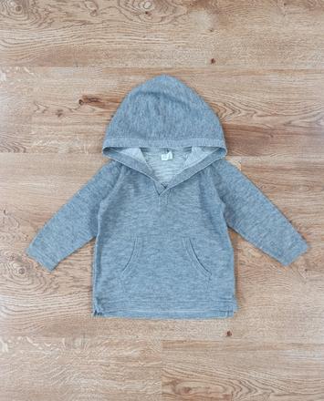 Šedý sveter cez hlavu, h&m,80