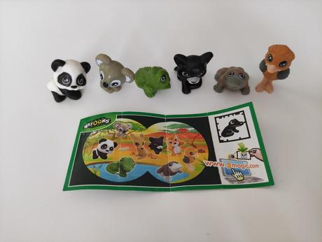 Postavicky zvierat z kinder, 