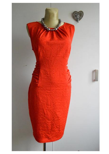 Vintage senzačné červené dámske šaty 42, xl
