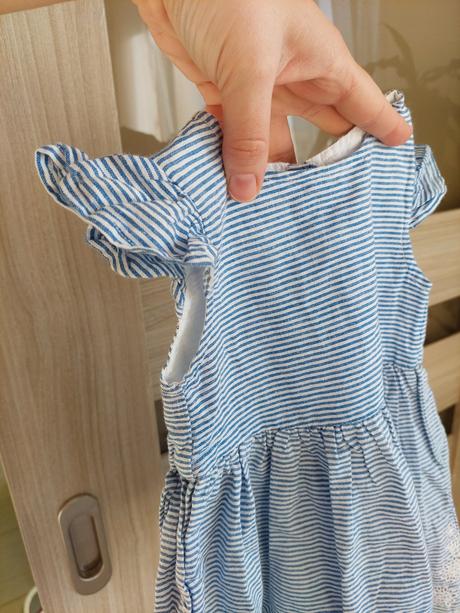 Šatky so všitym bodynkom, primark,68