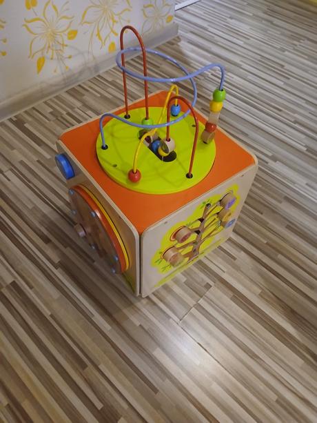 Edukačná drevená kocka, 