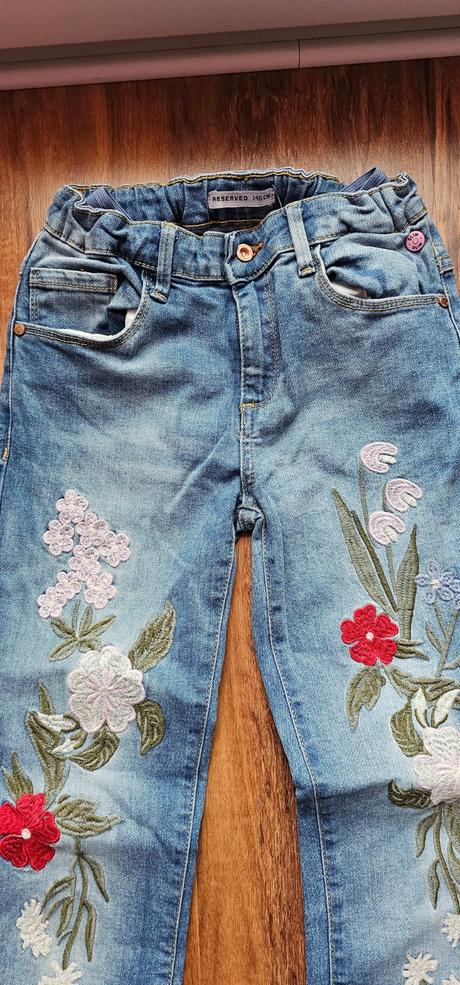 Nohavice pre dievčatko veľ. 140-146, super stav, h&m,140