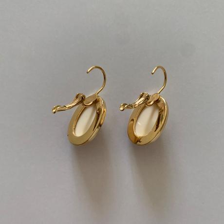 Oceľové visiace náušnice so syntetickým kameňom, 