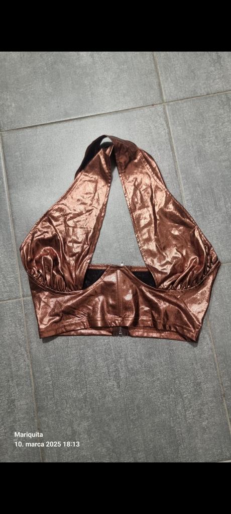 Metalicky sexy top s/m, s