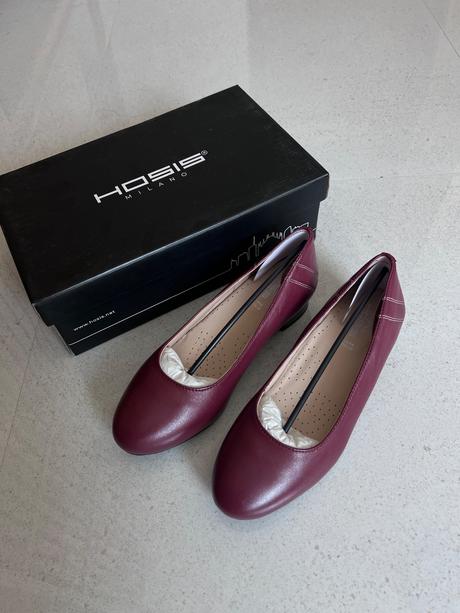 Kožené baleríny, 37