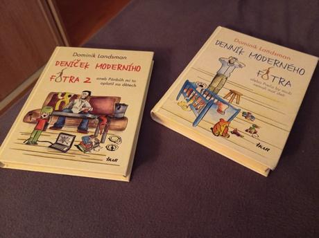 Denník moderného fotra - dve knihy,