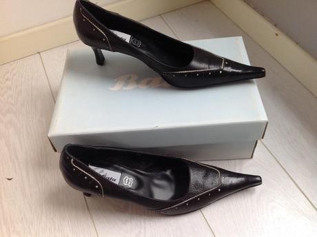 Lodičky kožene, baťa,40