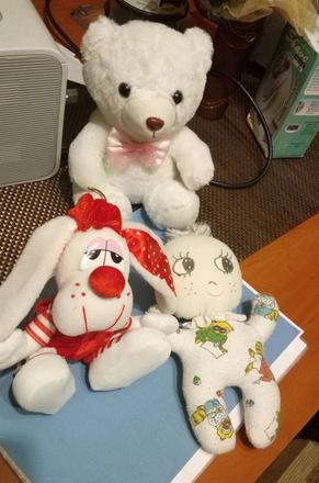 Plyšáci, látková bábika, 