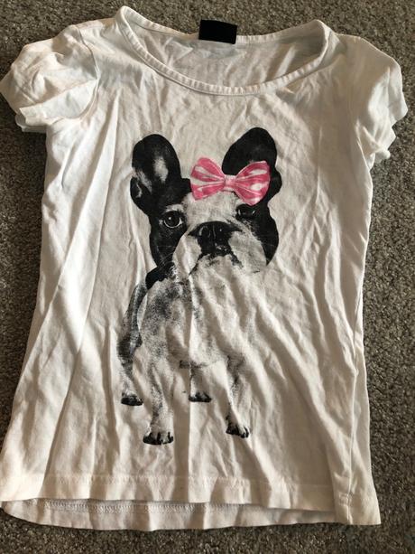 Tričko so psíkom, h&m,134