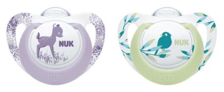 Nuk silikónový cumlík genius color 18-36m, 2ks, nuk