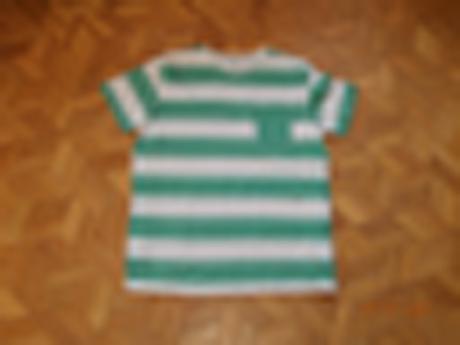 Bielo-zelené tričko, lindex,158