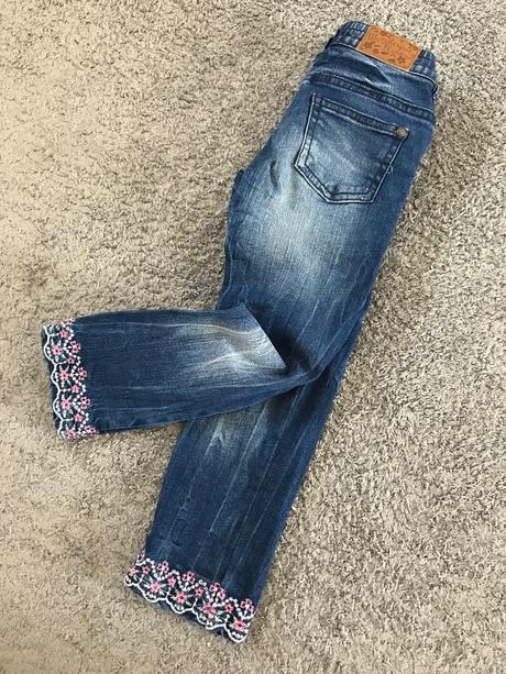 Dievcenské rifle vyšívané v.104, kiki&koko,104