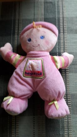 Bábika s hrkálkou, zn. fisher price - v - 28 cm,