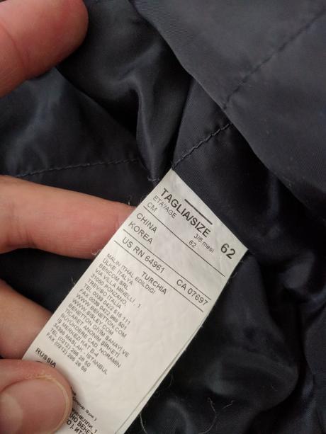 Prechodná bunda, benetton,62