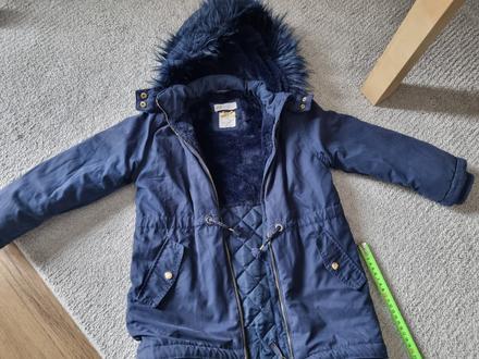 Zimna bunda 122 hm, h&m,122