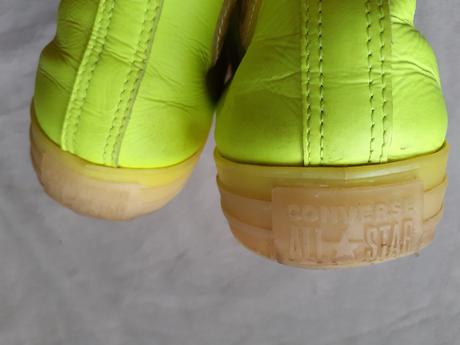 Krikľavo zeleno-žlté kožené converse č. 41,5, converse,41