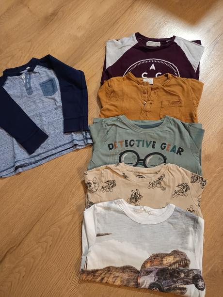 Tričká 6 ks zara, h&m, zara,104