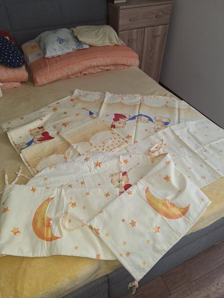 Obliečky + tyč na baldachýn + baldachýn, šírka (cm): 100,dĺžka (cm): 135