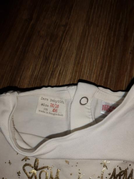 Detské tričko s dlhým rukávom zara 86, zara,86