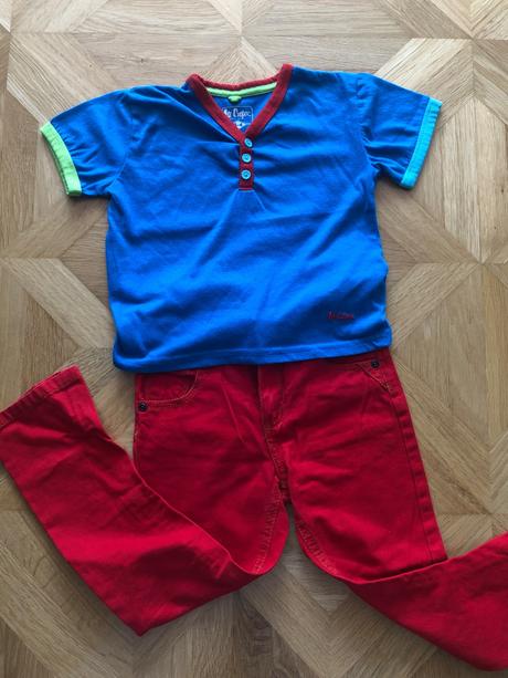 Farebné tričko, lee cooper,104