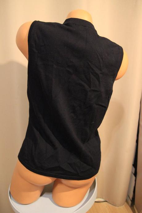 Čierna bavlnená vesta, m/l, m