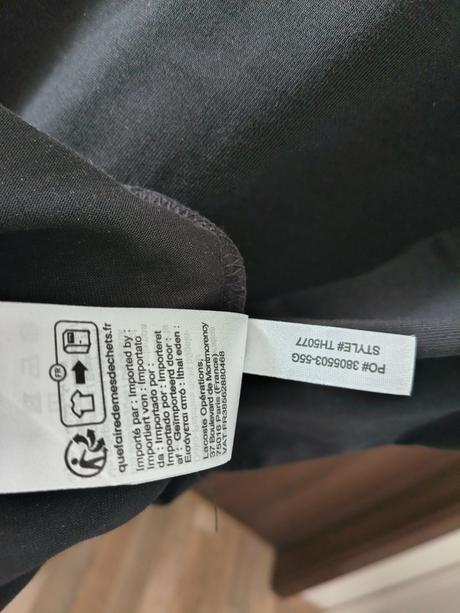 Lacoste čierne pánske bavlnené tričko m, lacoste,m