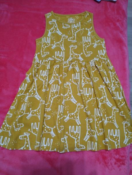 Šaty horčicové f&f krasne 116/122, f&f,116