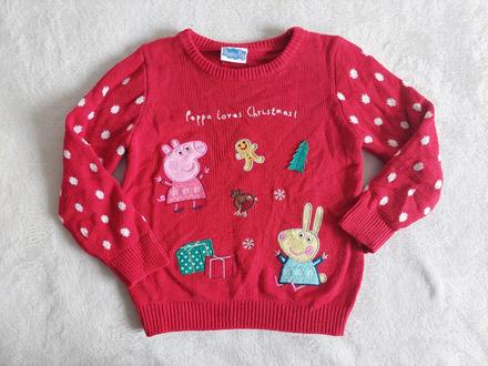 Vianočný sveter peppa pig veľ.98, 98