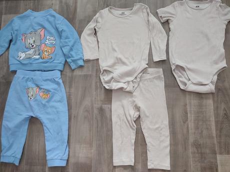 Rebrovana súprava veľkosť 86+ teplák. suprava, h&m,86
