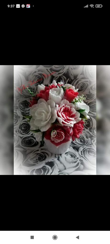 Voňavé mydlové kytice,