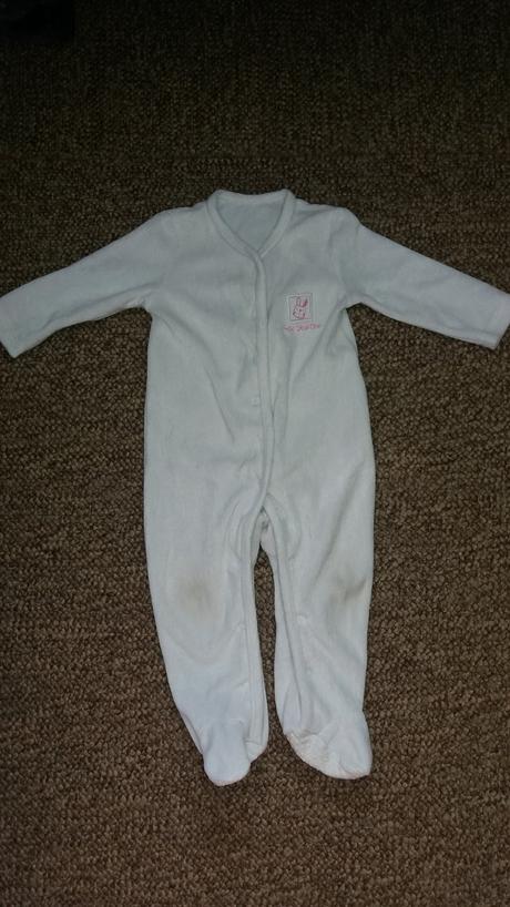 Hrubší biely overal, f&f,74