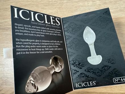 Rucne fukany analny kolik zo skla, 