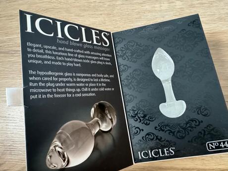 Rucne fukany analny kolik zo skla, 