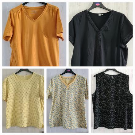 Bavlnené tričká veľ 48, 50-52, 52, 48