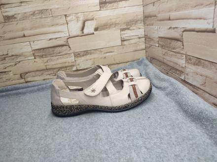 Rieker 38 - dámske béžové kožené topánky, rieker,38