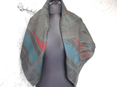 Kvalitná luxusna hodvabna elegantná šatka, xl