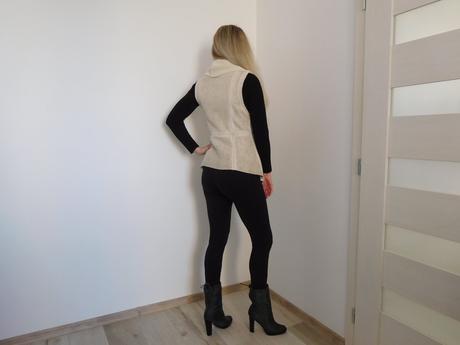 Vesta huňatá bez rukávov, s,, s