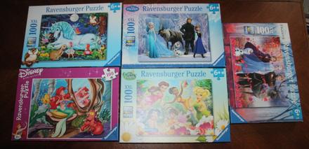 Balik 5 ks puzzle 100xxl pre dievcata,