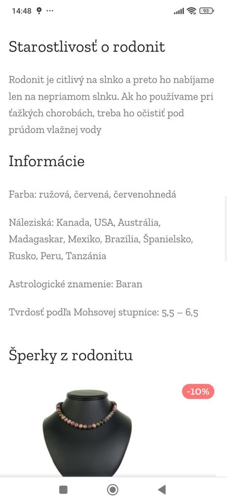 Prsteň s rodonitom,