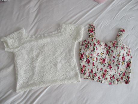 Trička crop top, xs