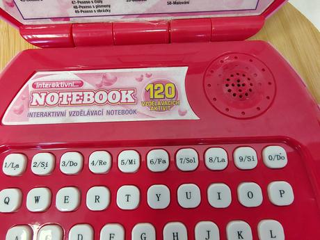 Detský interaktívny vzdelávací notebook 120 aktiví,