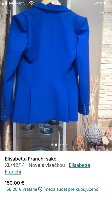 Elizabetta franchi sako, xl