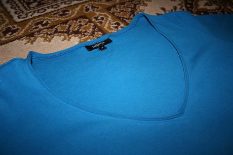 Modré tričko, papaya,40