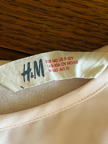 Elegantné volánikové tričko, h&m,134