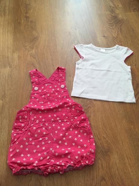 Letný overal s tričkom, c&a,68