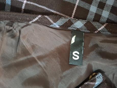 Károvaná sukňa, s