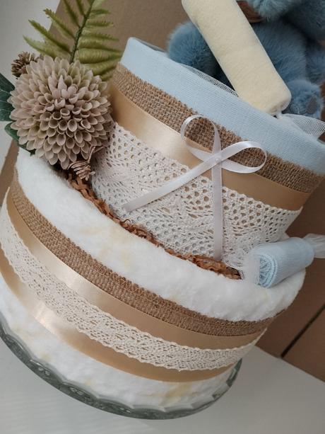 Plienková torta sloník pre šťastie,