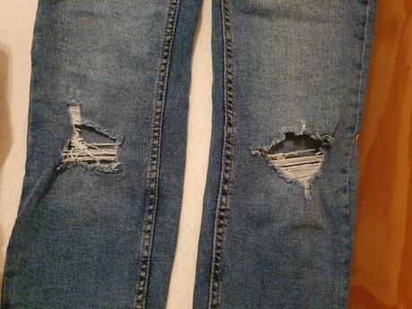 Roztrhane dzinsy, fishbone,xs