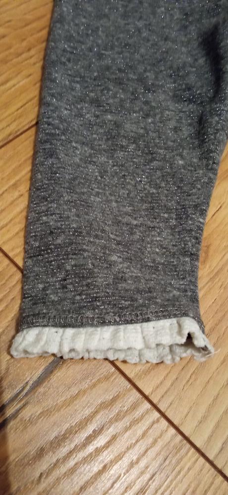 Sivé legíny so striebornými nitkami 74 (6-9m), next,74