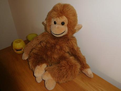 Retro opička plyšová hračka,, 